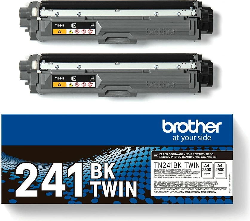 Toner Brother TN241BK TWIN, 2 copë, 2500 faqe, i zi