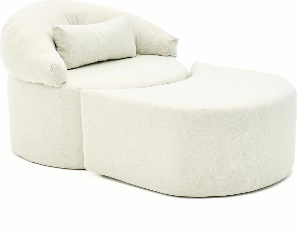 Krevat-karrige një vendës, Atelier del Sofa, Pitta, krem