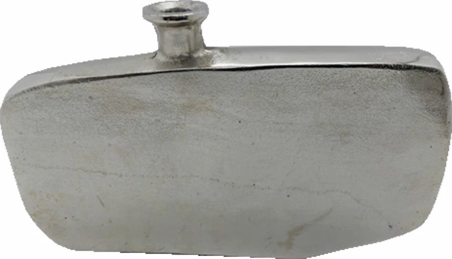 Vazo dekorative Anzac, alumin, ngjyrë argjendi-nikel, 38x5x23cm