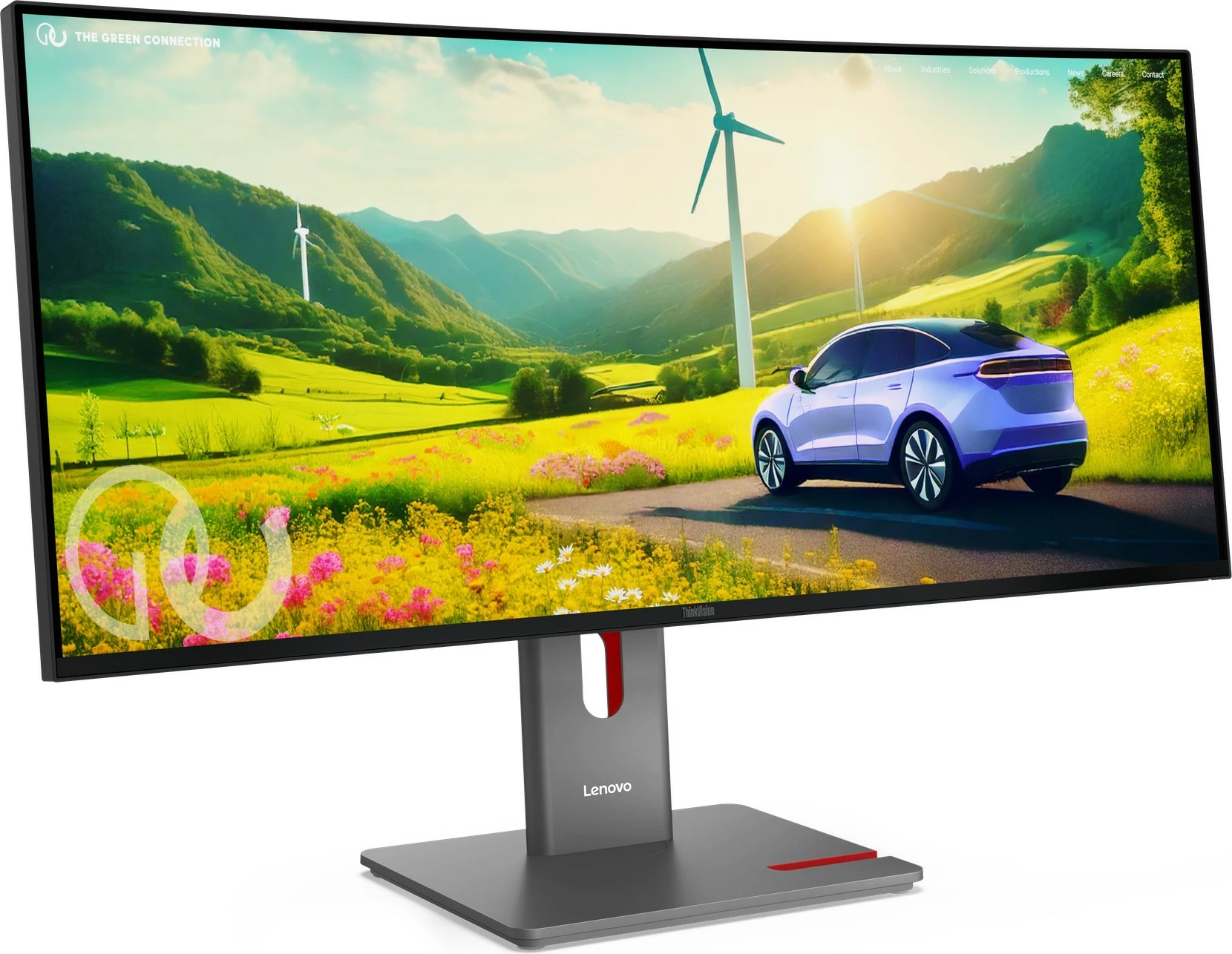 Monitor Lenovo ThinkVision P34WD-40, 34 inç, 3440x1440, IPS, 120Hz, USB-C docking, altoparlantë, Eclipse Black