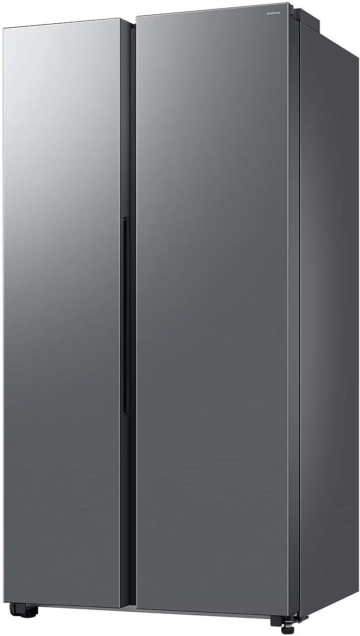 Frigorifer side-by-side Samsung RS70F65QDTEO 659L AI Twin Cooling Plus SpaceMax shpërndarës ujë/akull Wi‑Fi klasa D, argjendtë mat