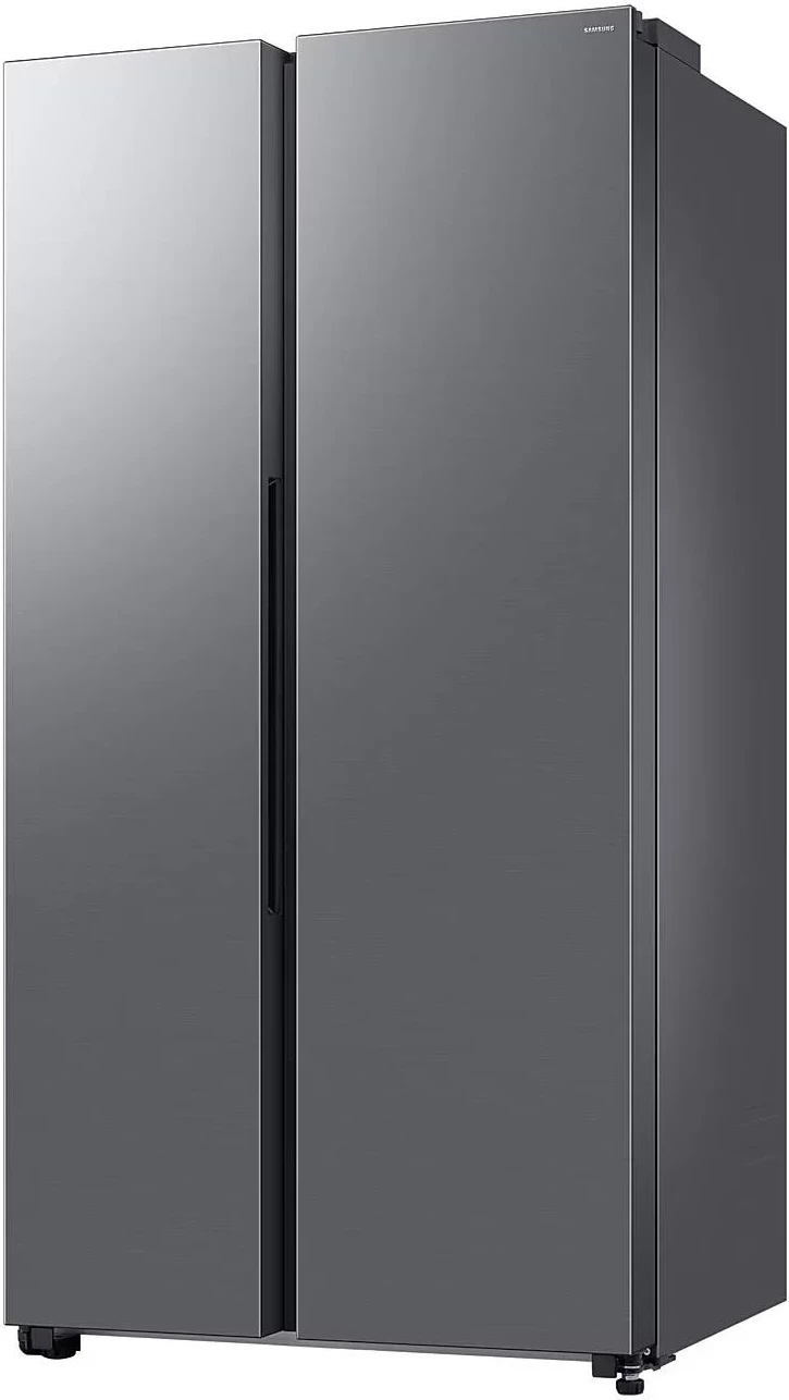 Frigorifer side-by-side Samsung RS70F65QDTEO 659L AI Twin Cooling Plus SpaceMax shpërndarës ujë/akull Wi‑Fi klasa D, argjendtë mat