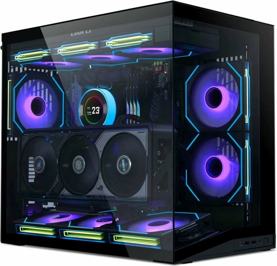 Kasë Lian Li O11 Dynamic Mini V2 O11DMIV2X, Mini Tower, Tempered Glass, ATX/mATX/Mini-ITX, e zezë