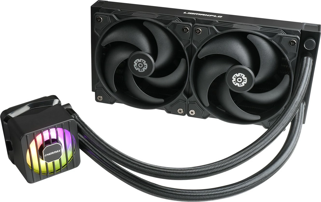 Ftohës uji CPU Enermax LIQMAXFLO ELC-LMF240-SF, 240mm, RGB, i zi