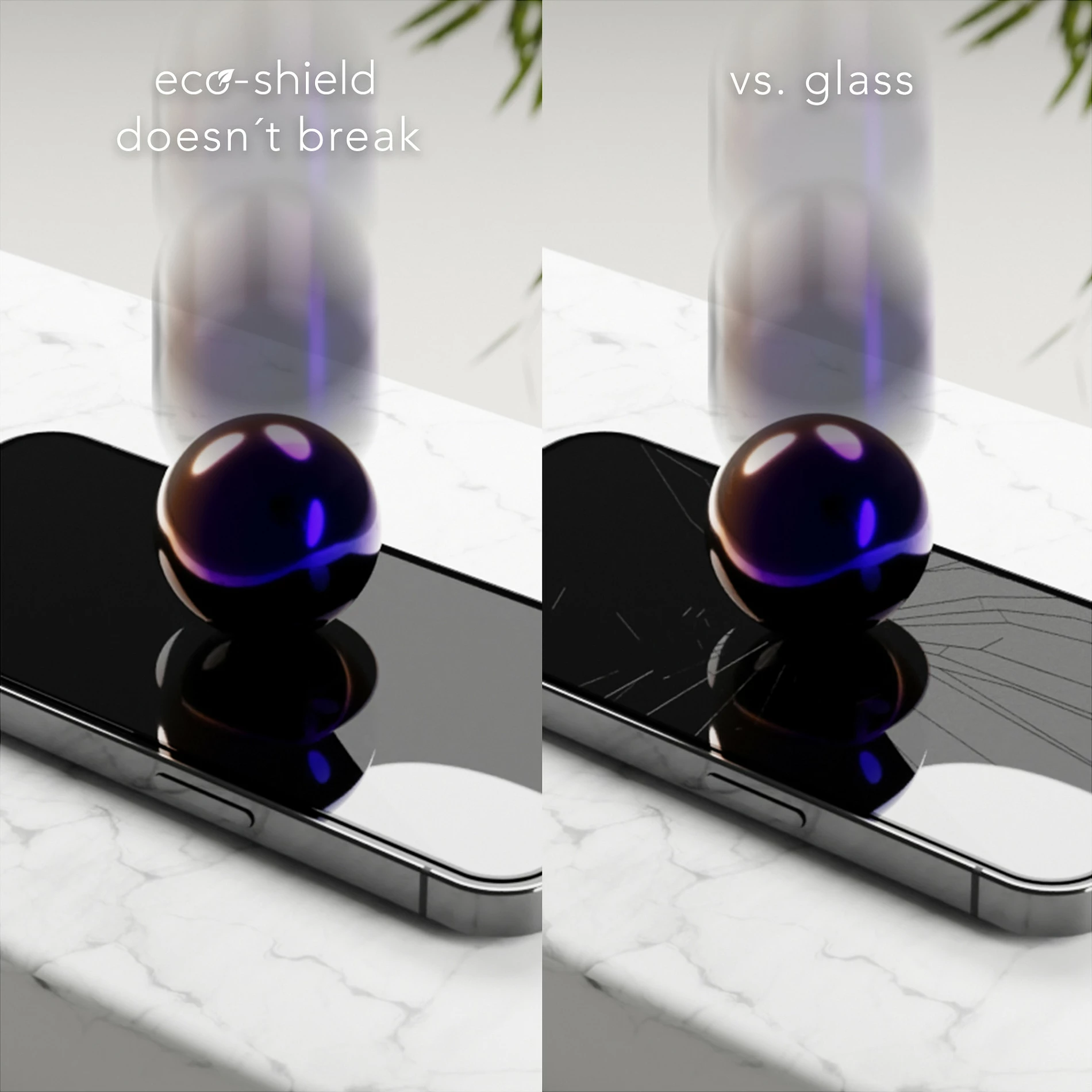 Mbrojtës ekrani dbramante1928 ECO-SHIELD për iPhone 13/13 Pro/14