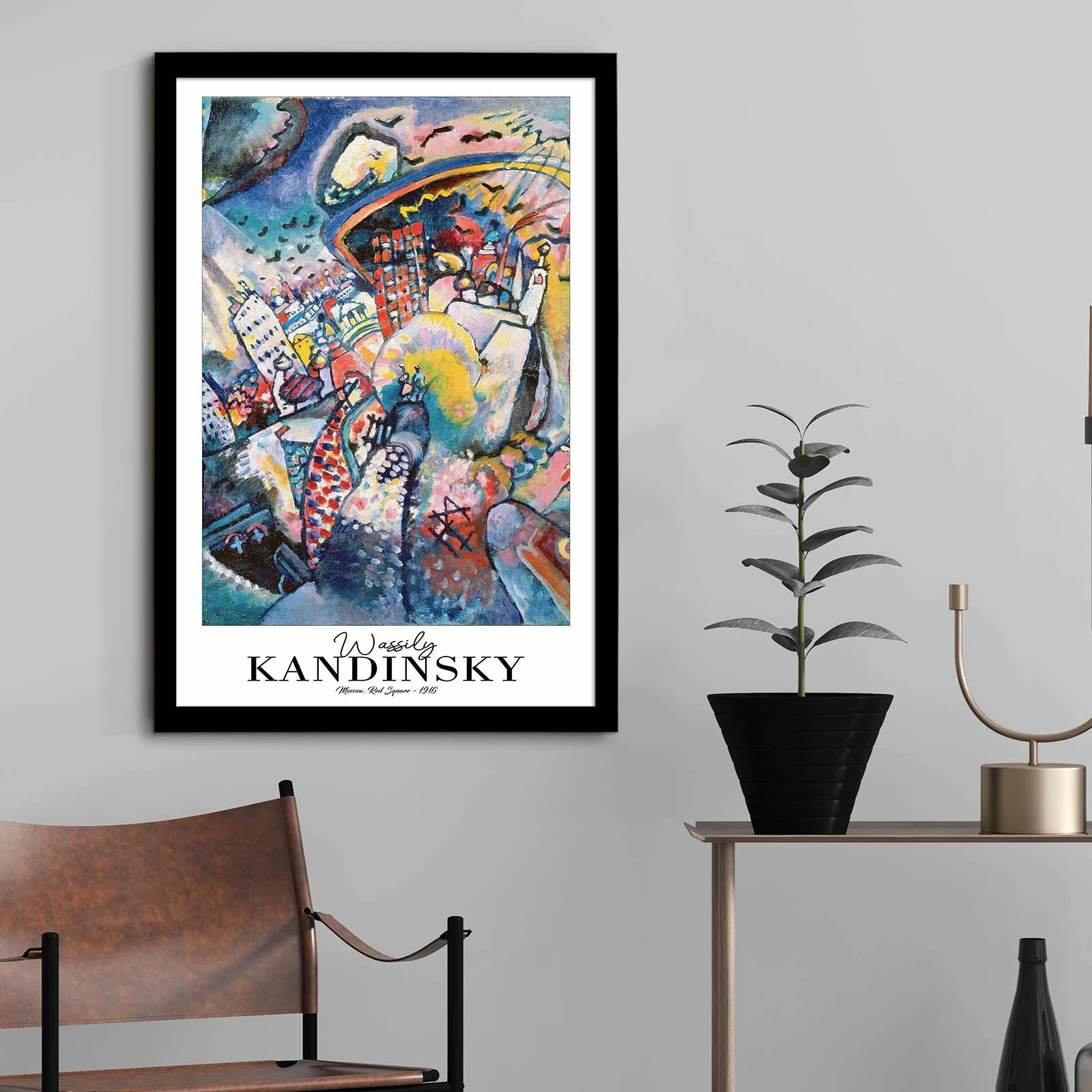 Pikturë dekorative me kornizë, Wallity, 4262SYHKANDINSKY-013
