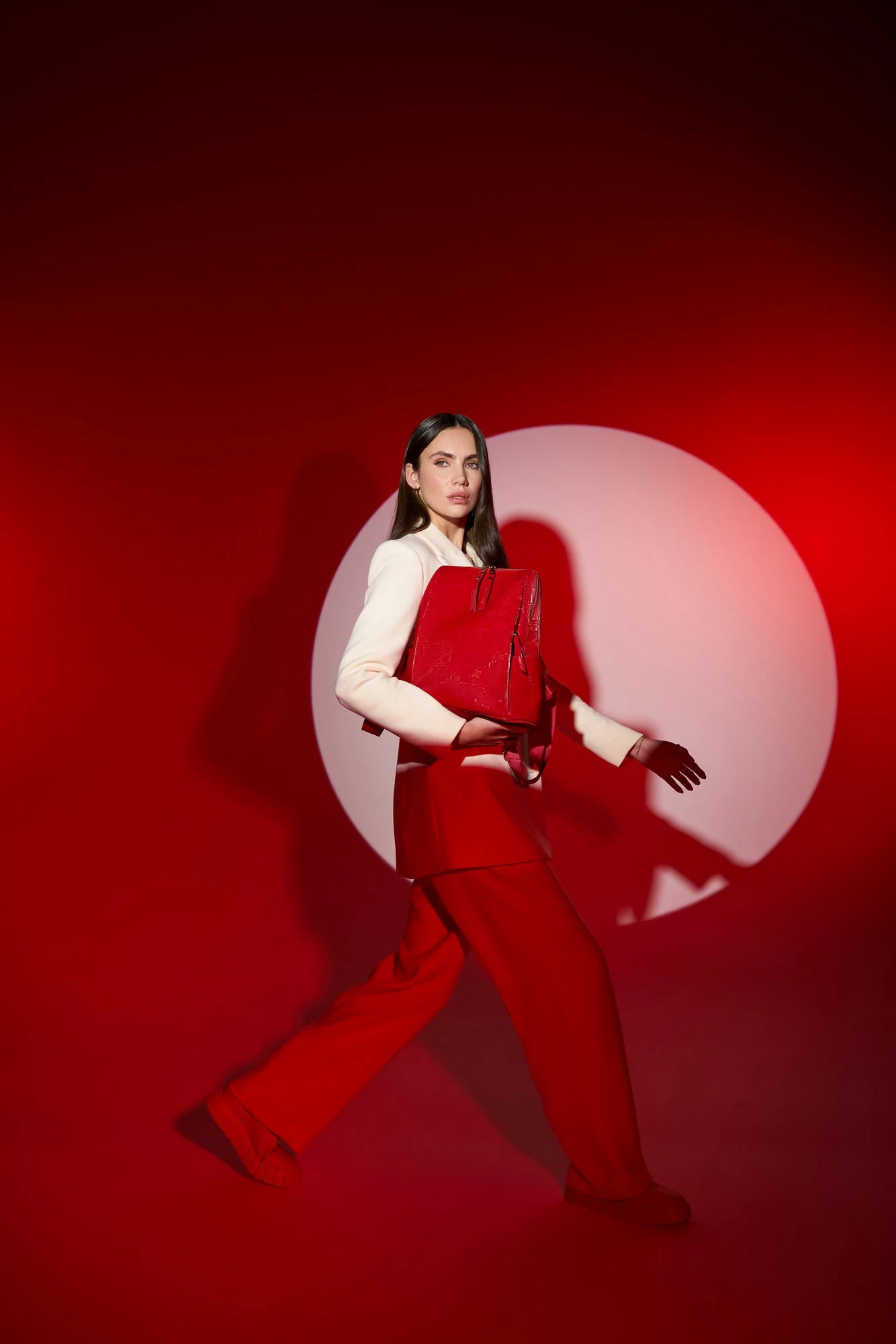 Çantë shpine Lucky Bees, e kuqe, 1217