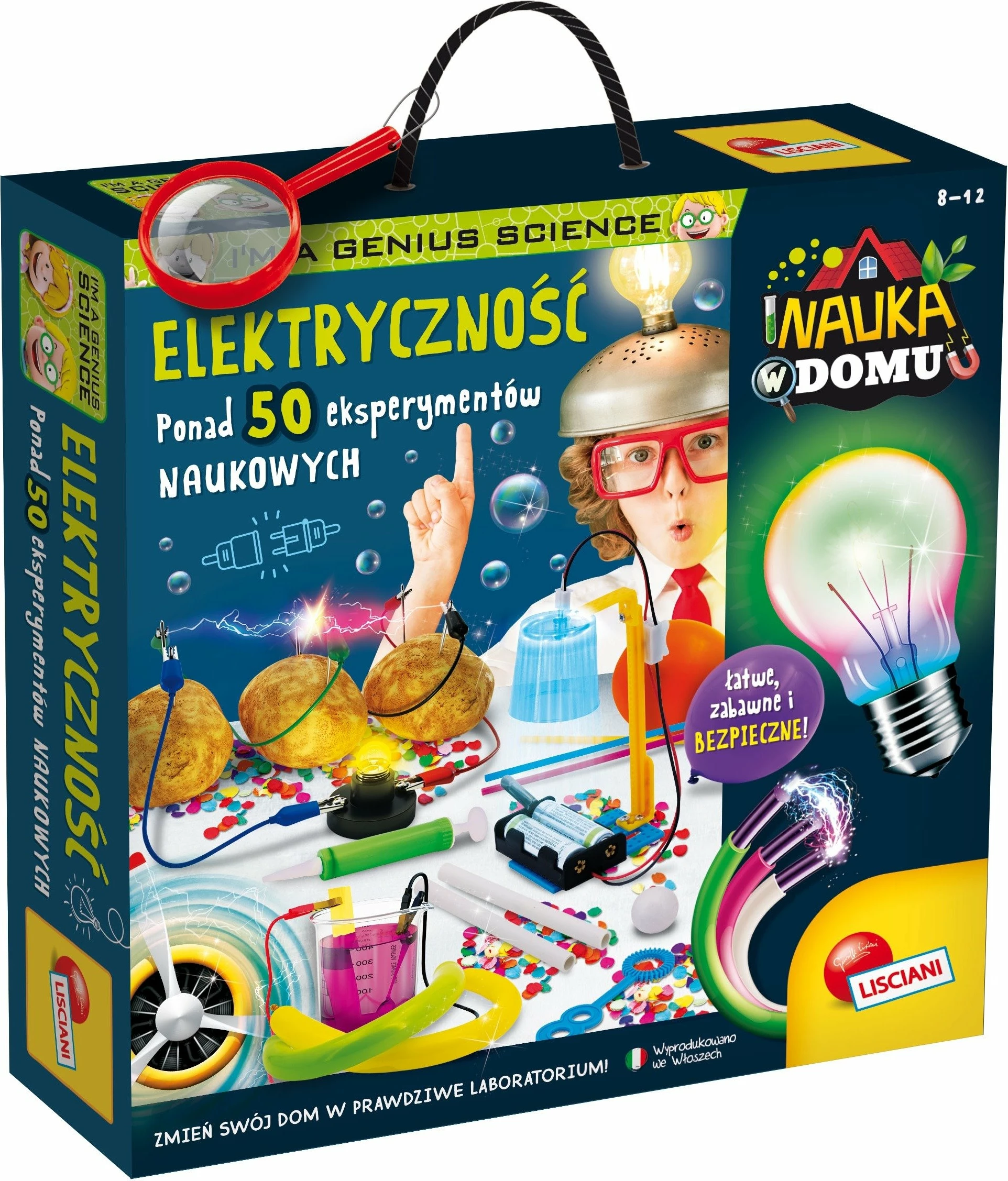 Set edukativ eksperimente Lisciani I\"m A Genius Electricity 8-14 vjeç, Multikolor