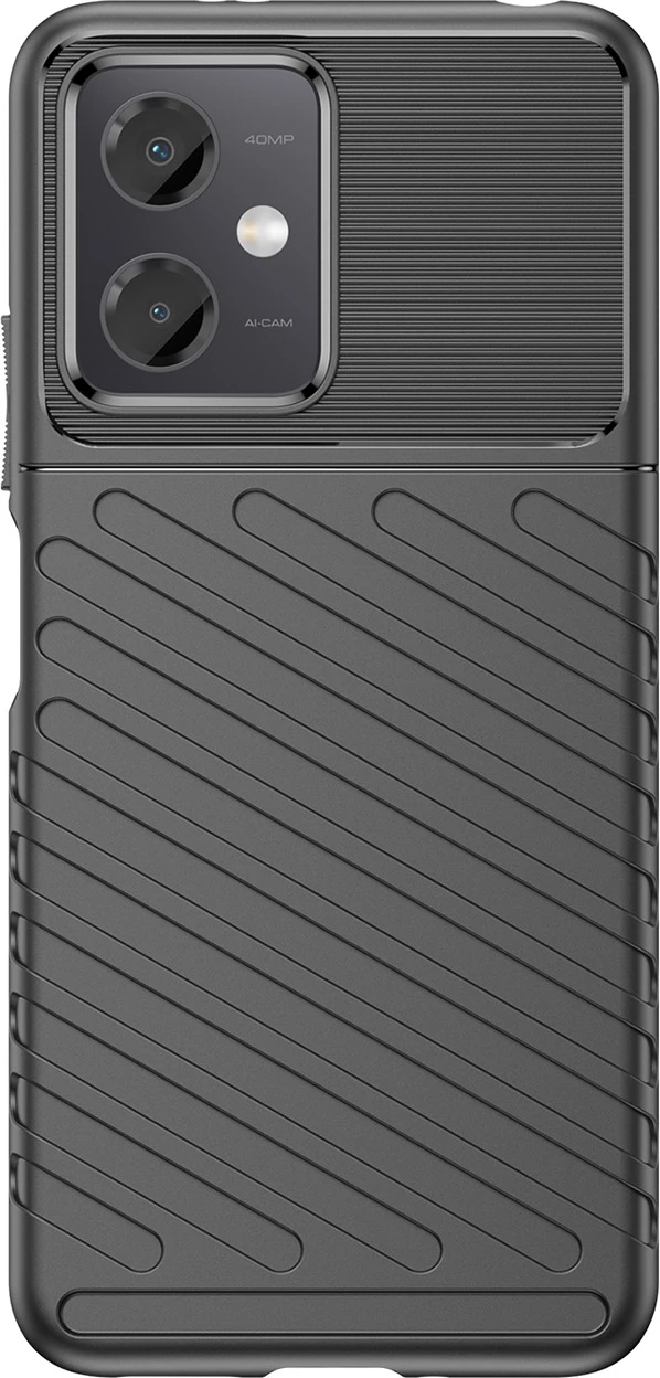 Mbështjellës Hurtel Thunder Case për Xiaomi Poco X5 5G / Redmi Note 12 5G, TPU, i zi
