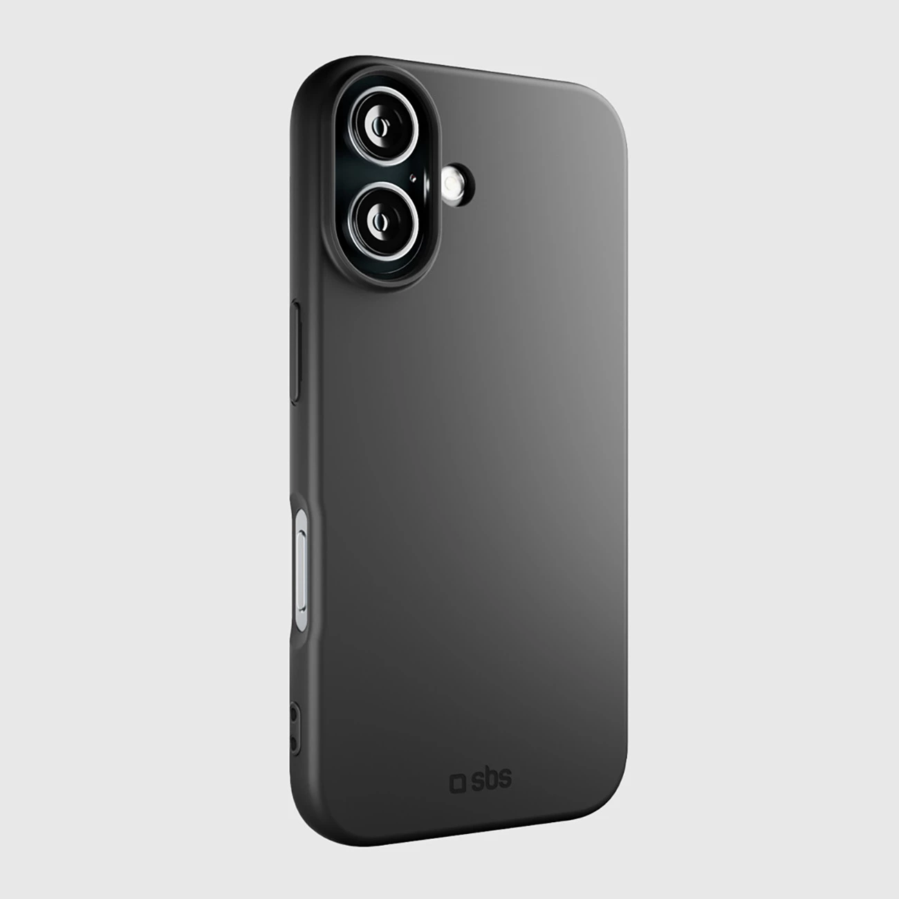 Mbështjellës SBS Instinct për iPhone 16 Plus, TPU me mikrofibër, i zi, në kuti