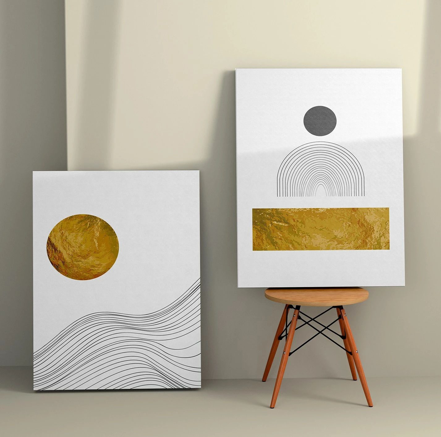 Pikturë dekorative në kanavacë (2 copë), Wallity, 2KNV4255, 70x100 cm