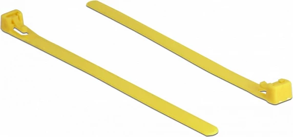 Lidhëse kabllosh (zip-tie) DeLOCK 18760, 150 mm, 7.5 mm, 100 copë, të lirueshme, të verdha