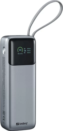Powerbank Sandberg All-in1 421-30 20000 mAh PD 130W, gri