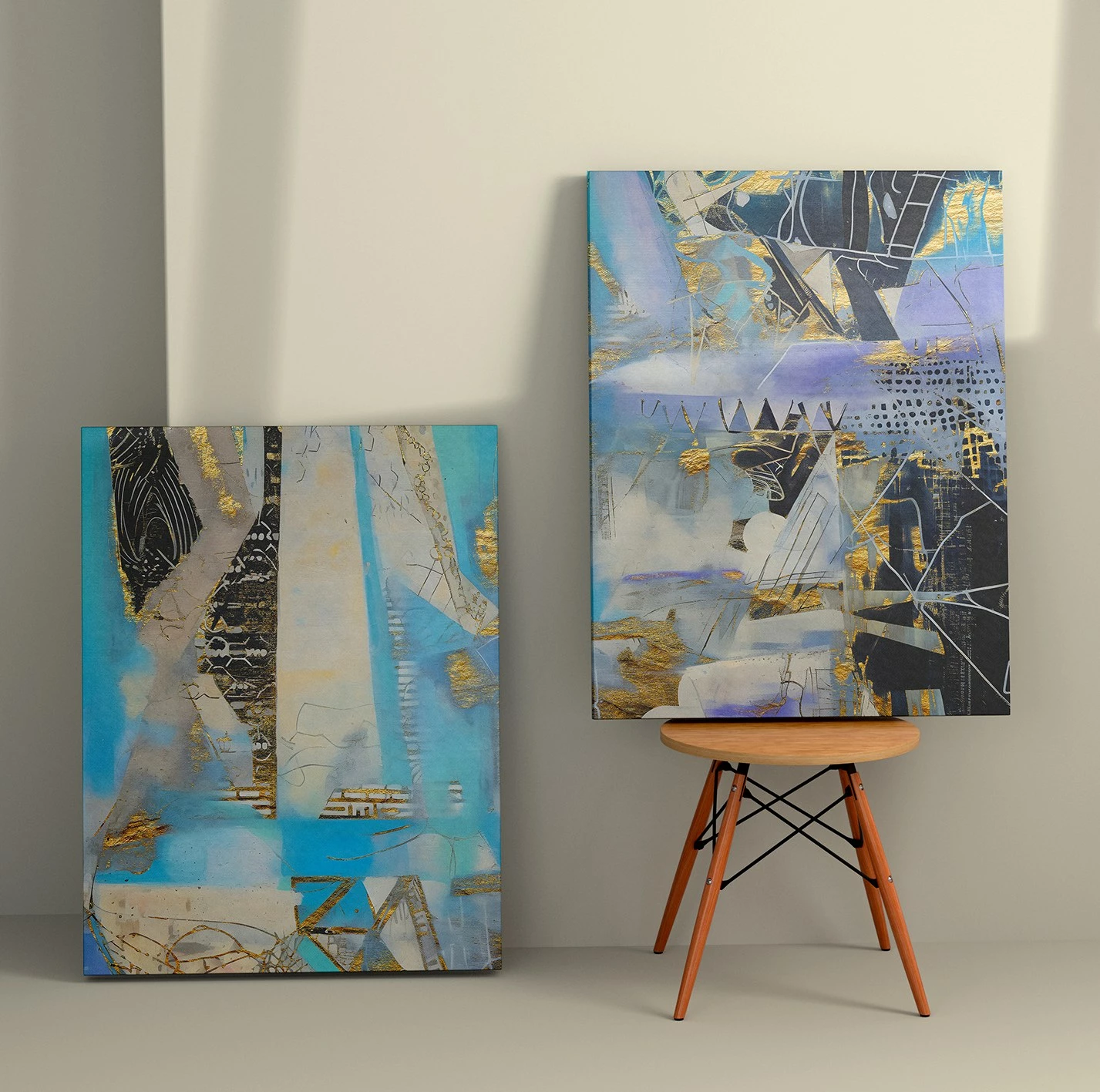 Pikturë dekorative në kanavacë (2 copë), Wallity, 2KNV4379, 50x70cm