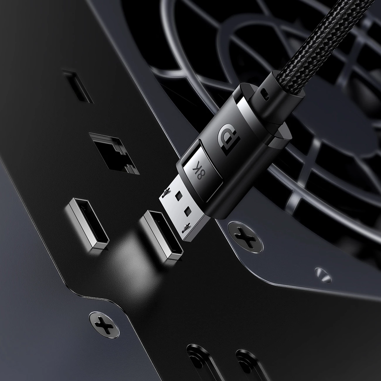 Kabllo DisplayPort Baseus High Definition Series 2m, 8K 60Hz, e zezë