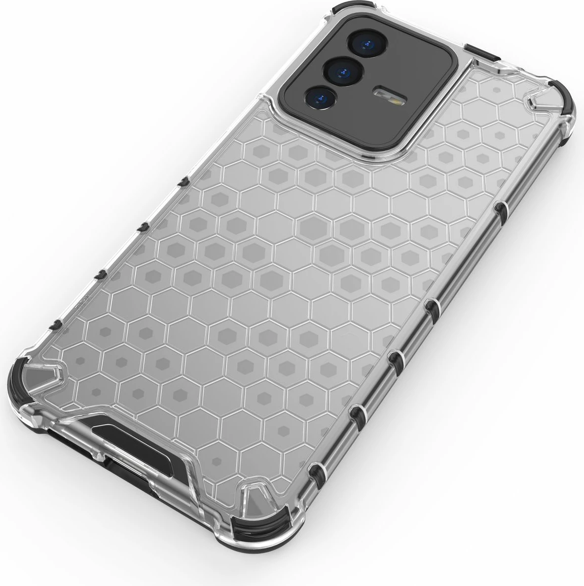 Mbështjellës Hurtel honeycomb për Vivo V23 5G, i zi