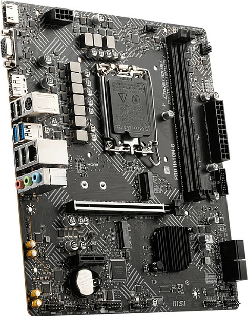 Pllakë amë MSI PRO H610M-G, Intel, LGA 1700, DDR5, 96 GB