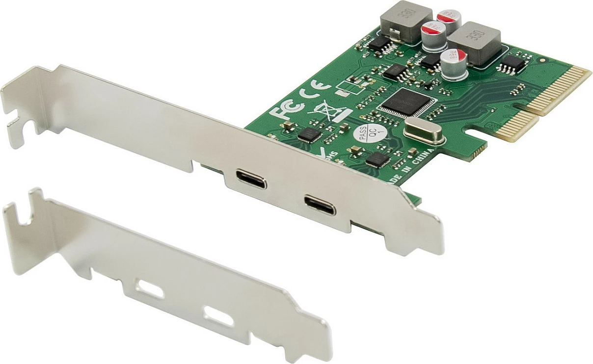Kartë zgjerimi PCIe Conceptronic, 2x USB-C 3.2 Gen2 10Gbps, e gjelbër