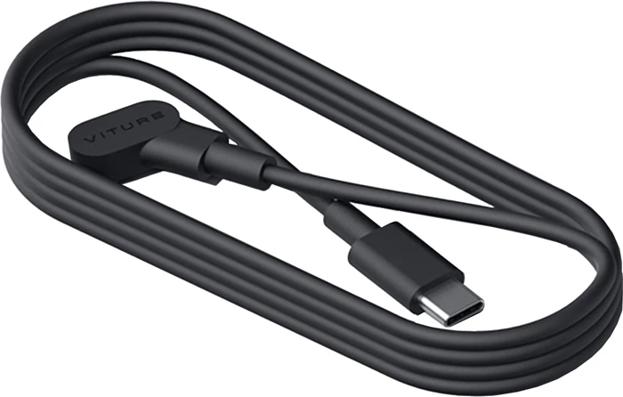 Kabllo USB-C Viture One-CtoM-110-Blk, 120 cm, konektor magnetik, USB 3.2 Gen 1, 10 Gb/s, 20 W, e zezë