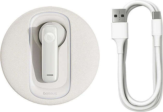 Kufje wireless Baseus CM10, Bluetooth 5.3, me karikim diellor, e bardhë