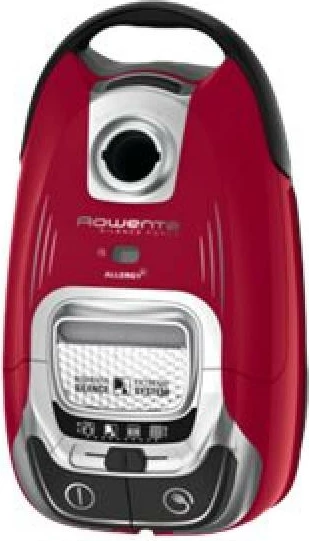 Fshesë me korrent Rowenta Silence Force Allergy+ RO7473CH, filtër HEPA, ultra e qetë 57 dB, kuqe/argjendtë