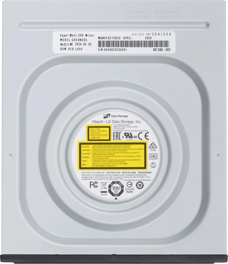 DVD LG, GH24NSD5, e zezë