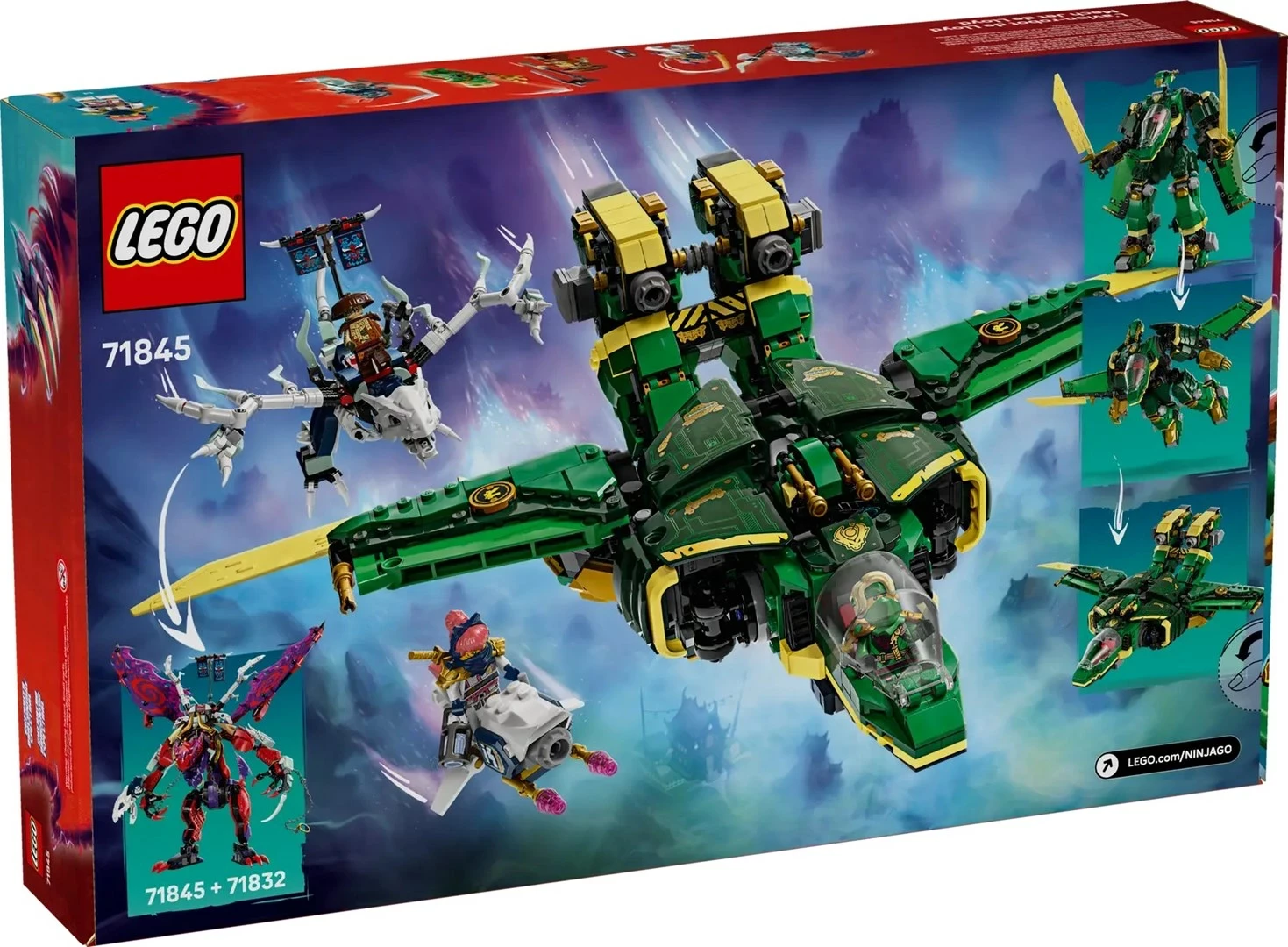 Set LEGO NINJAGO Lloyd’s Jet Mech 71845, 117 pjesë, 5 minifigura
