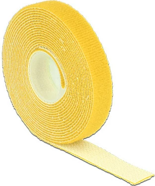 Shirit lidhës kabllosh DeLOCK 18734, 13 mm, 1 m, i verdhë