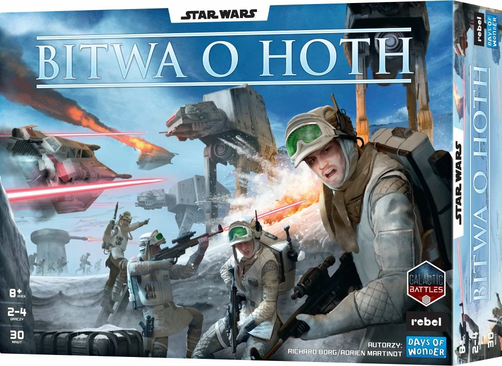 Lojë tavoline Rebel Star Wars: Battle of Hoth, 2-8 lojtarë, 30 min, 8+, version polonisht