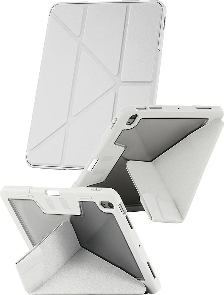 Mbështjellës PanzerGlass CARE Essential Case për iPad Air 11" (2024/2025), origami 4-në-1, me mbajtës Pencil, gri e çelët