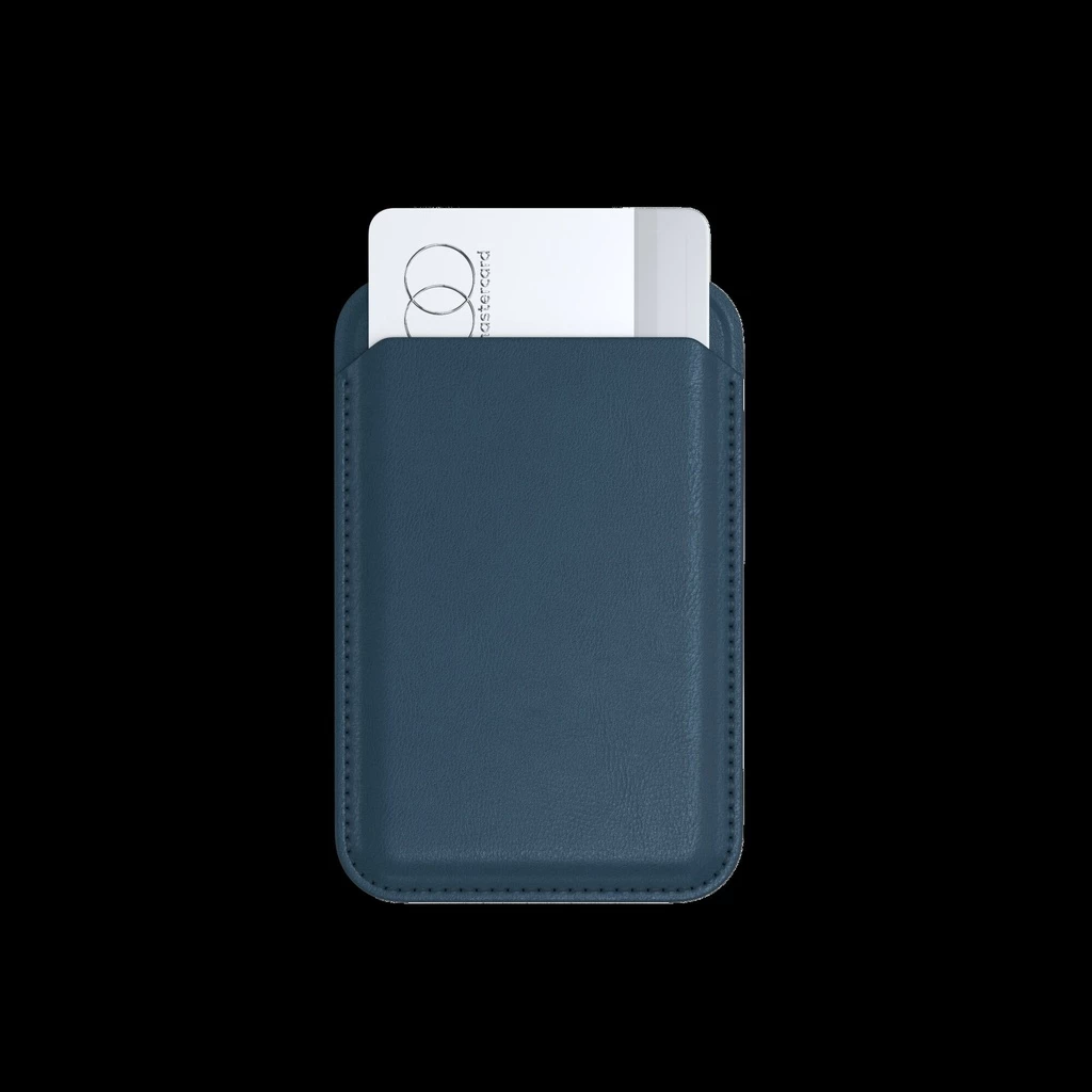Satechi Vegan-Leather Magnetic Wallet Stand Dark Blue