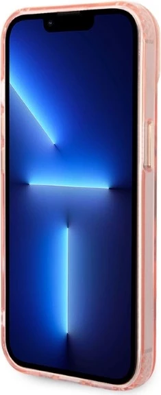 Mbështjellës Guess Gold Outline MagSafe për iPhone 14 6.1", rozë