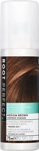 Sprej me ngjyrë për flokë Root Perfect Concealer Spray Medium Brown, 75ml