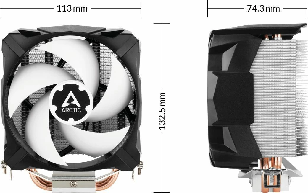 Ftohës CPU Arctic Freezer 7 X ACFRE00089A, 92 mm, Intel 1150/1151/1155/1156/1200, zi/bardhë