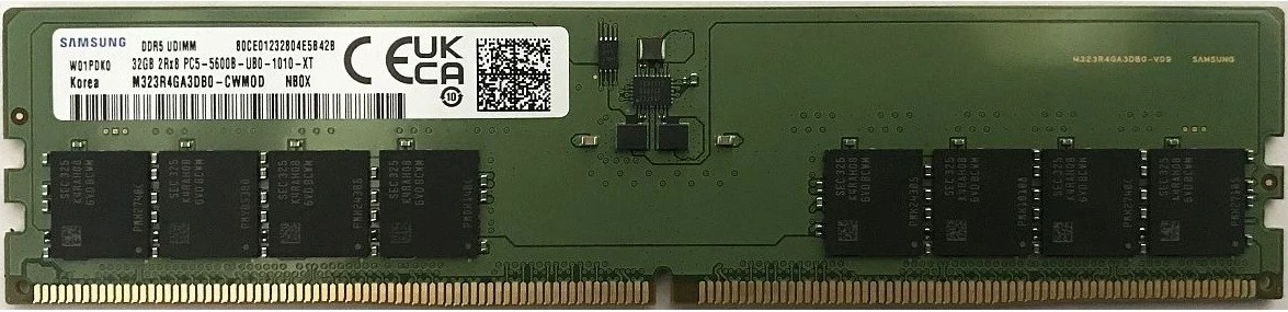RAM Memorje Samsung UDIMM non-ECC 32GB DDR5 5600MHz