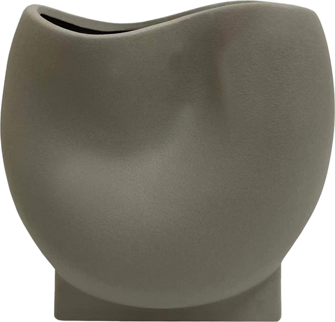 Dekor tavoline prej qeramike, ngjyrë gri mat, FH4610.03, 26x14x25 cm