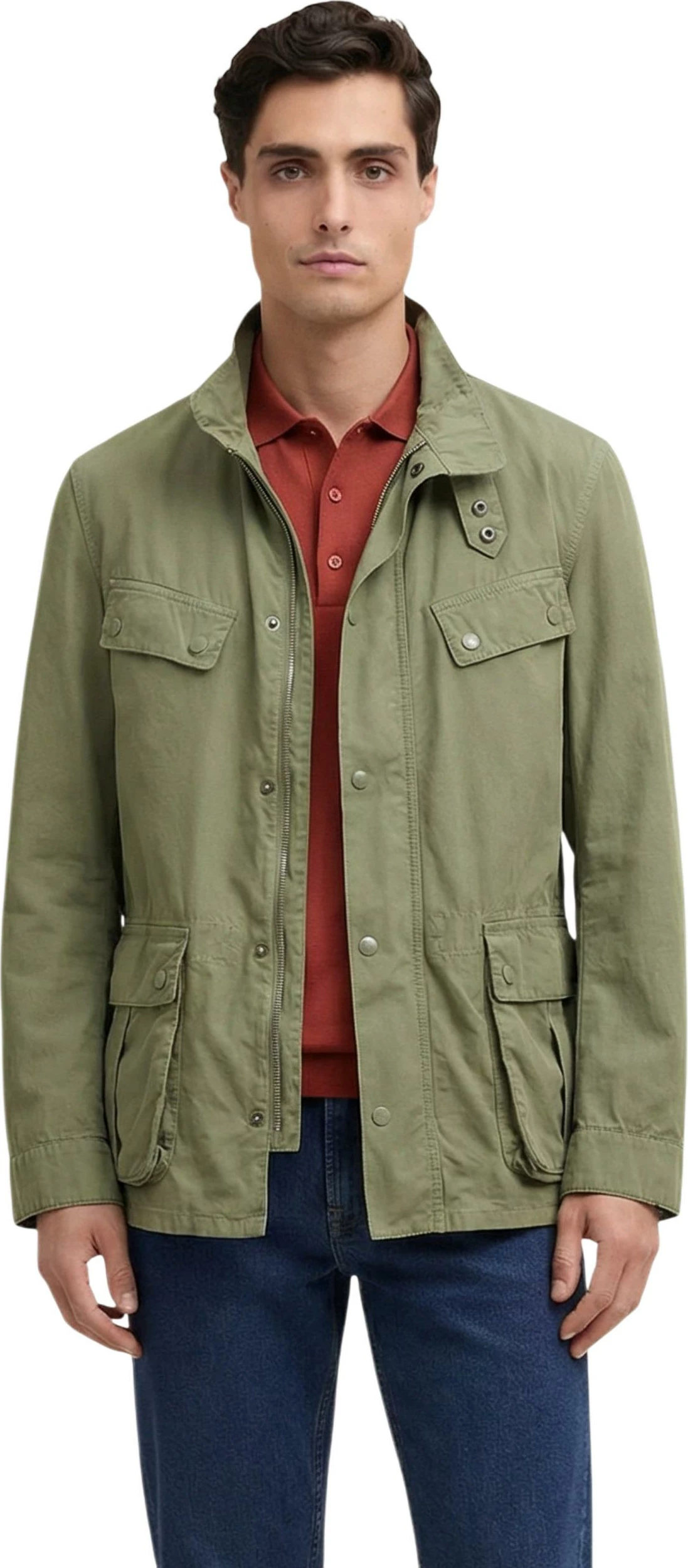 Jakne për meshkuj Barbour Duke Casual MCA1100, e gjelbër ulliri