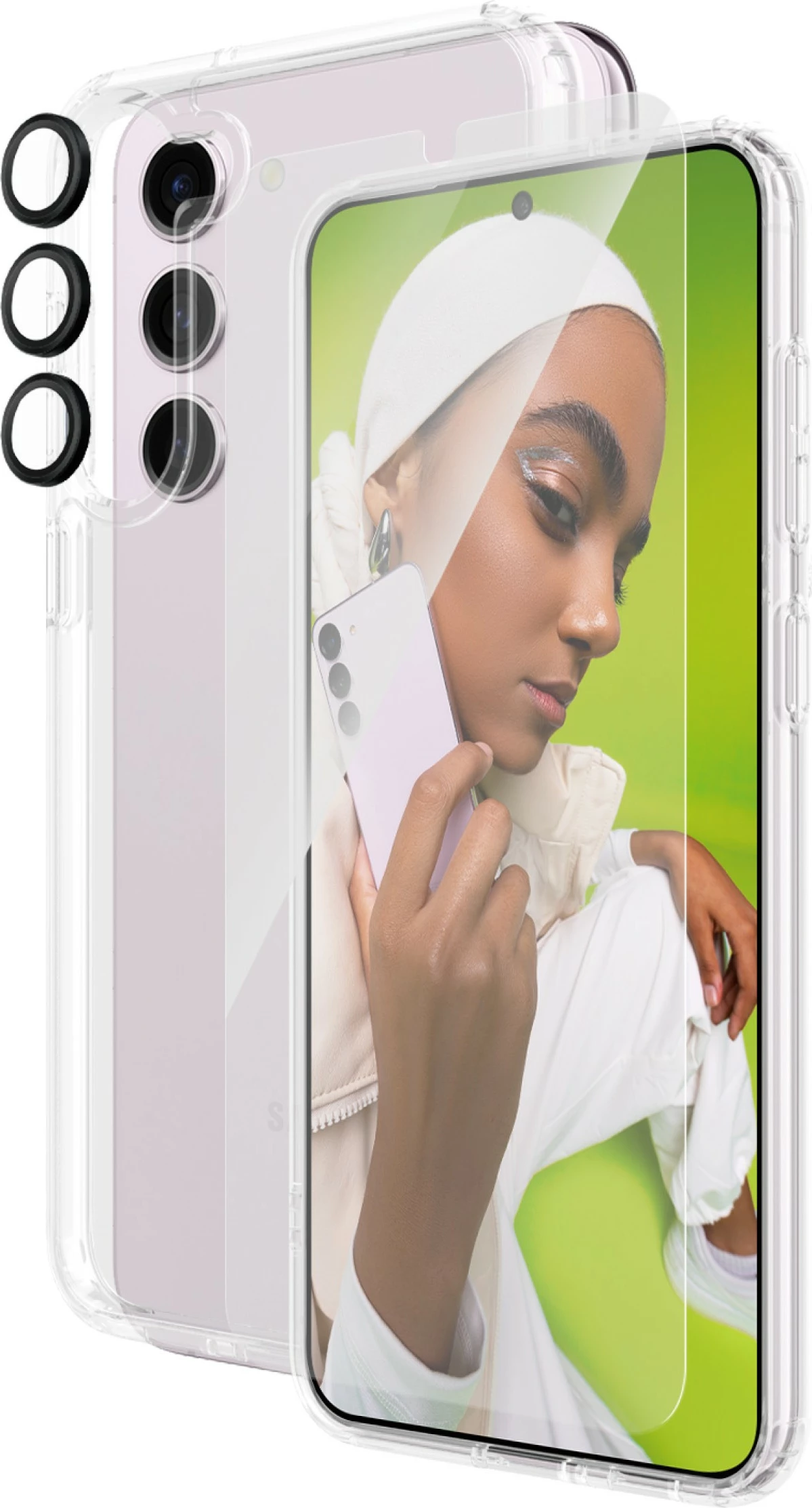 Mbështjellës PanzerGlass 3-in-1 për Samsung Galaxy S24 Plus, transparent