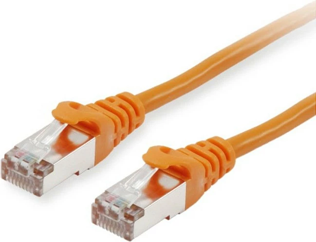 Kabllo rrjeti EQUIP Cat6 S/FTP Patch, 1m, RJ-45, PoE, portokalli