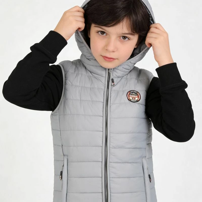 Jelek për fëmijë Geographical Norway, gri e çelët [Madhësia: 140]