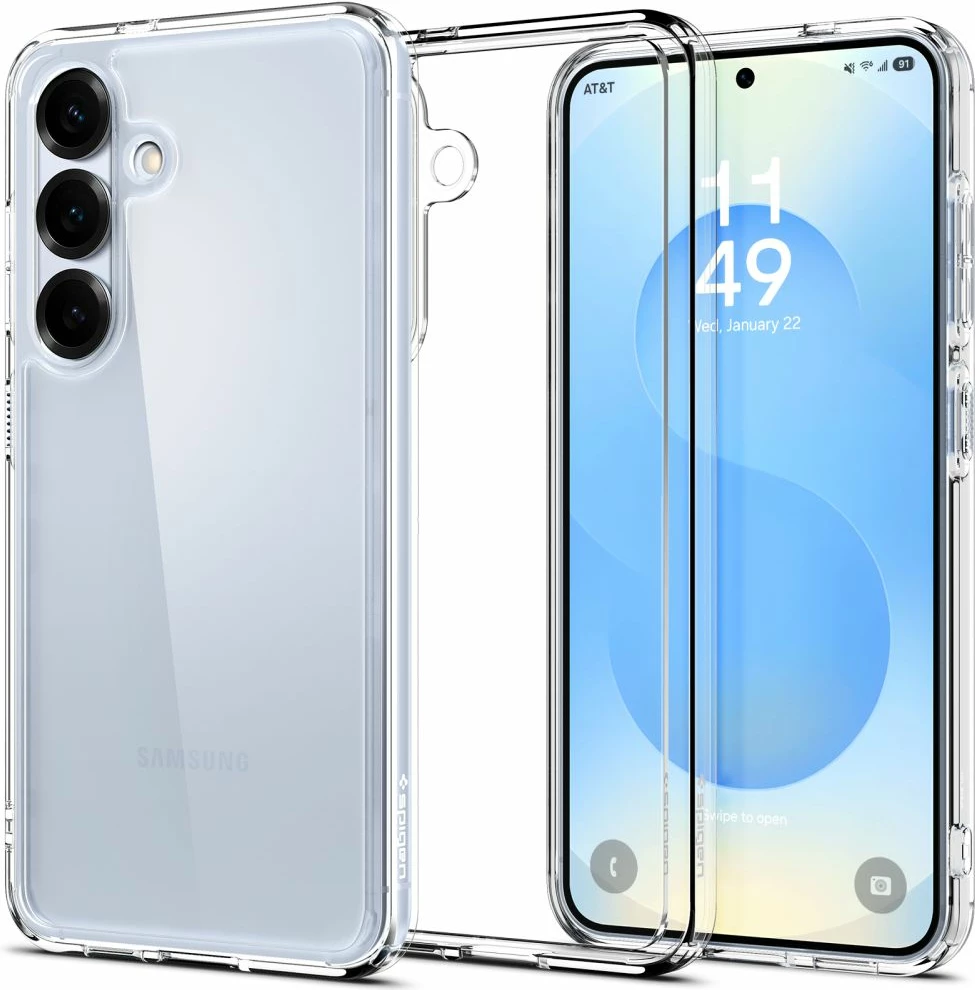 Mbështjellës Spigen Ultra Hybrid për Samsung Galaxy S25+, hibrid TPU+PC, Transparent, 1 copë