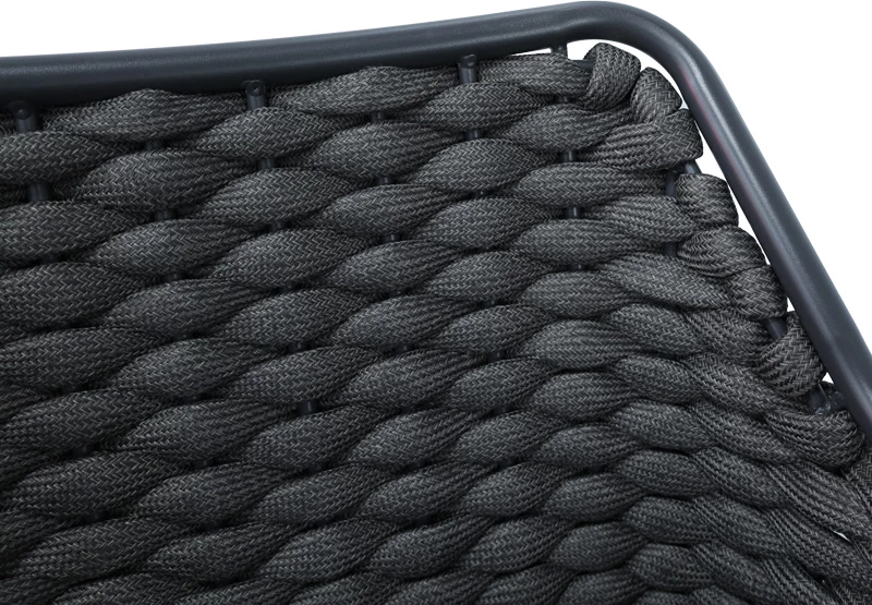 Karrige me krahë Ortegia, alumini, ngjyrë antracit, 57x62x82cm