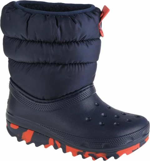 Çizme dëbore për fëmijë Crocs Classic Neo Puff, blu marine [Madhësia: 28 - 29]