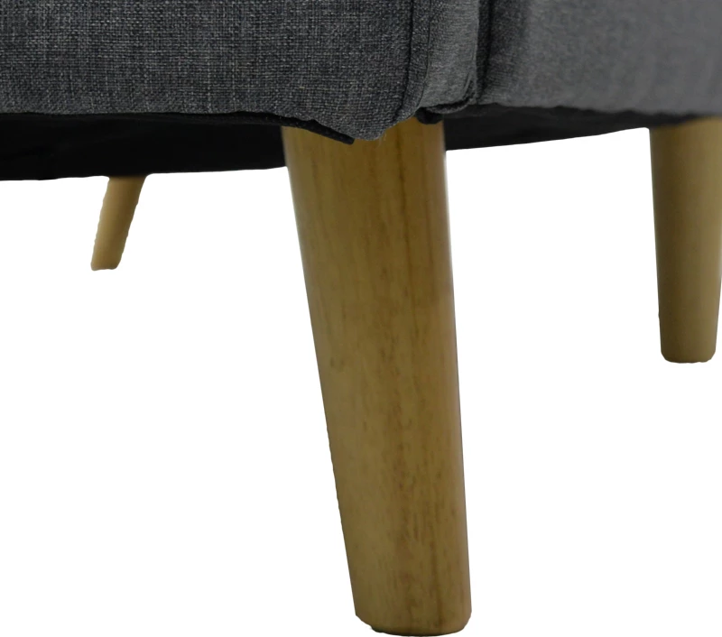 Divan 3 ulës, shtrat, fleksibil,, ngjyrë gri e errët, 198x87x76