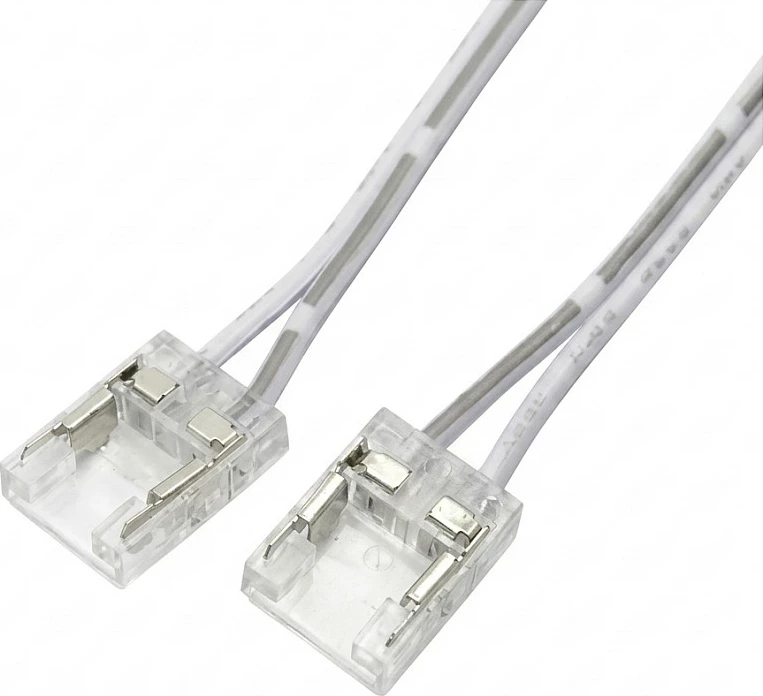 Konektor për shirit LED Synergy21 COB, IP20, 10mm, me kabllo, double, transparent
