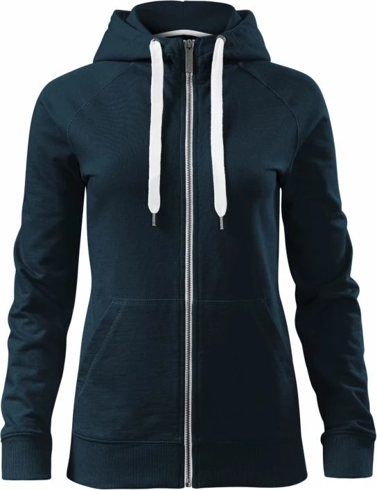 Duks me kapuç Malfini për femra, ngjyrë blu marine