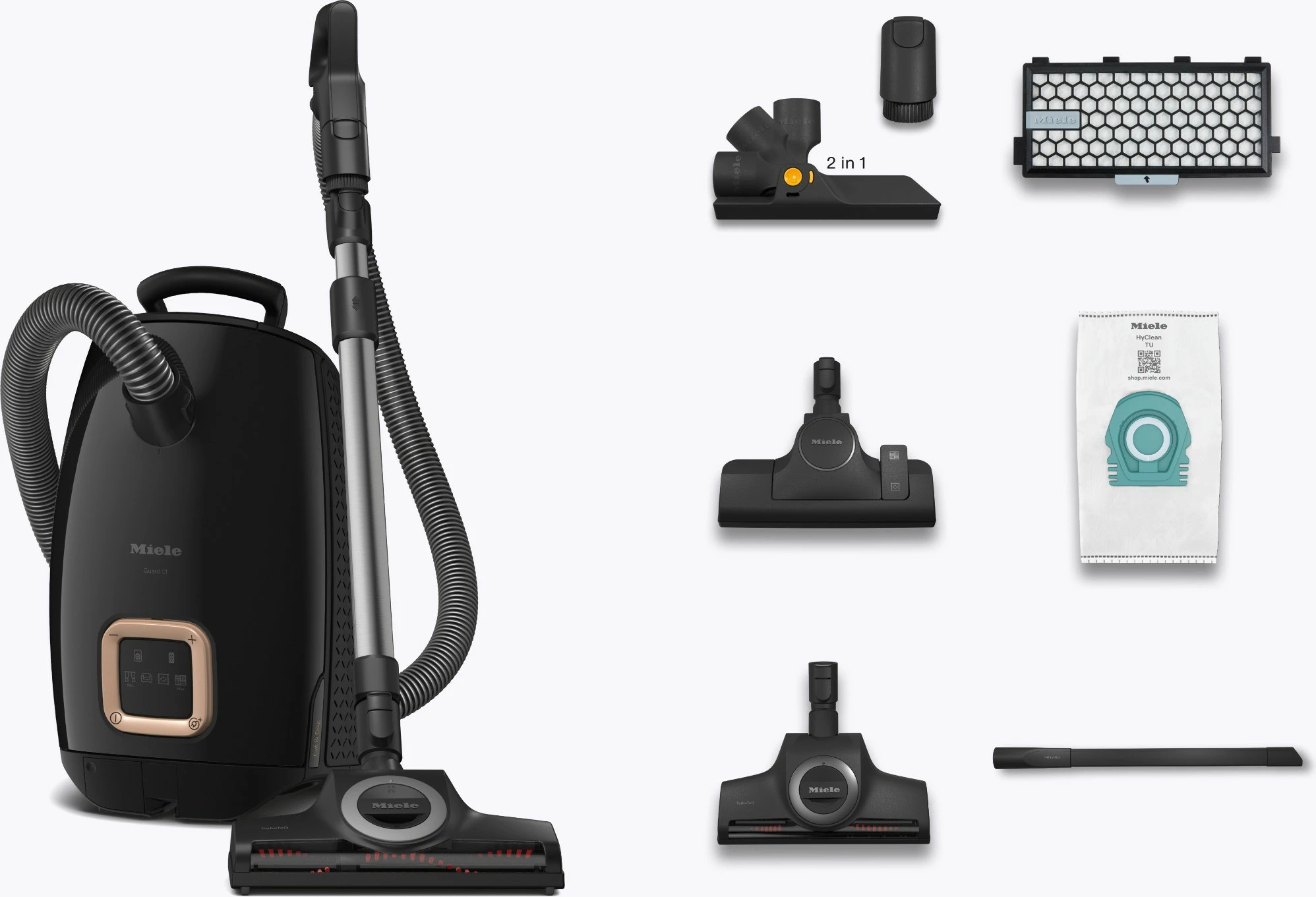 Fshesë elektrike Miele Guard L1 Cat & Dog Flex, e zezë