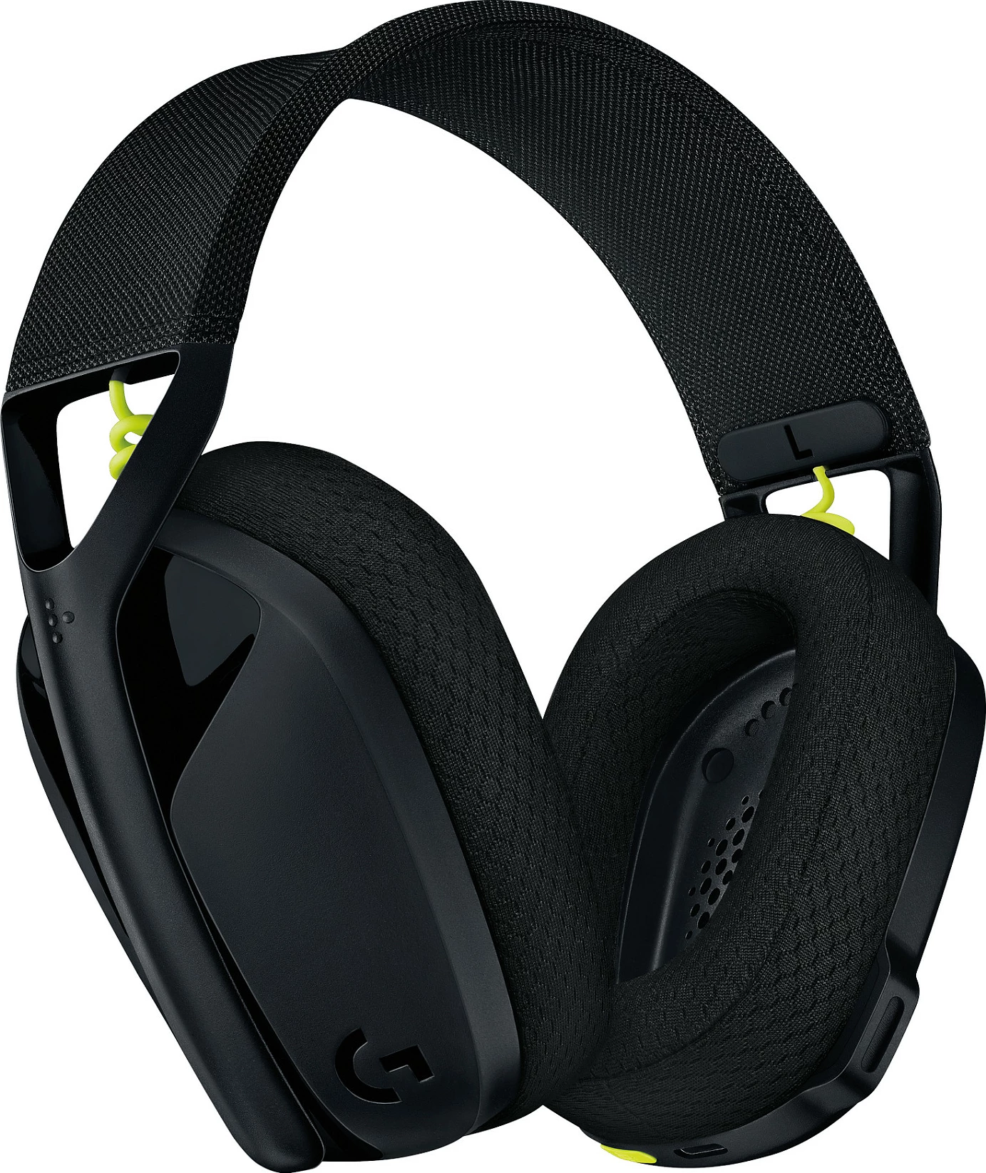 Kufje gaming Logitech G435 LIGHTSPEED, pa tela, e zezë dhe e verdhë neon