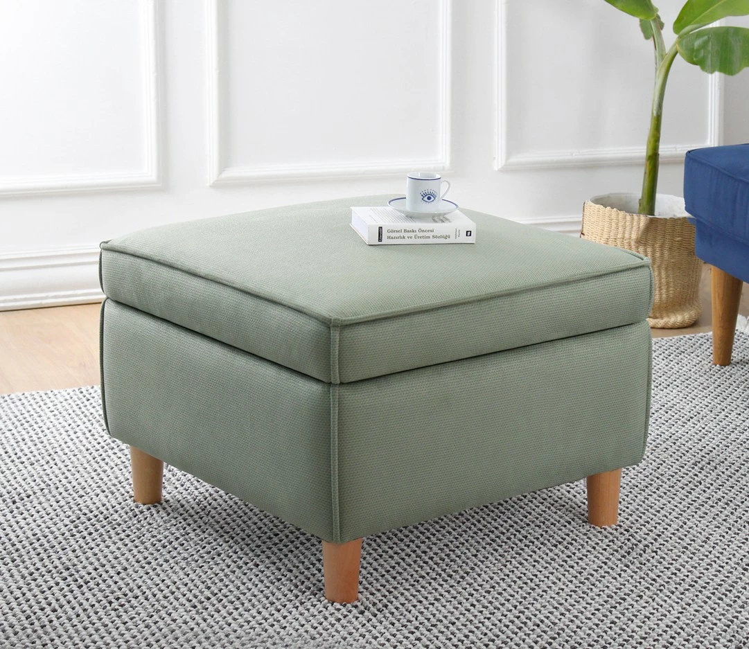 Puf Atelier del Sofa, ngjyrë e gjelbër, me hapësirë për ruajtje
