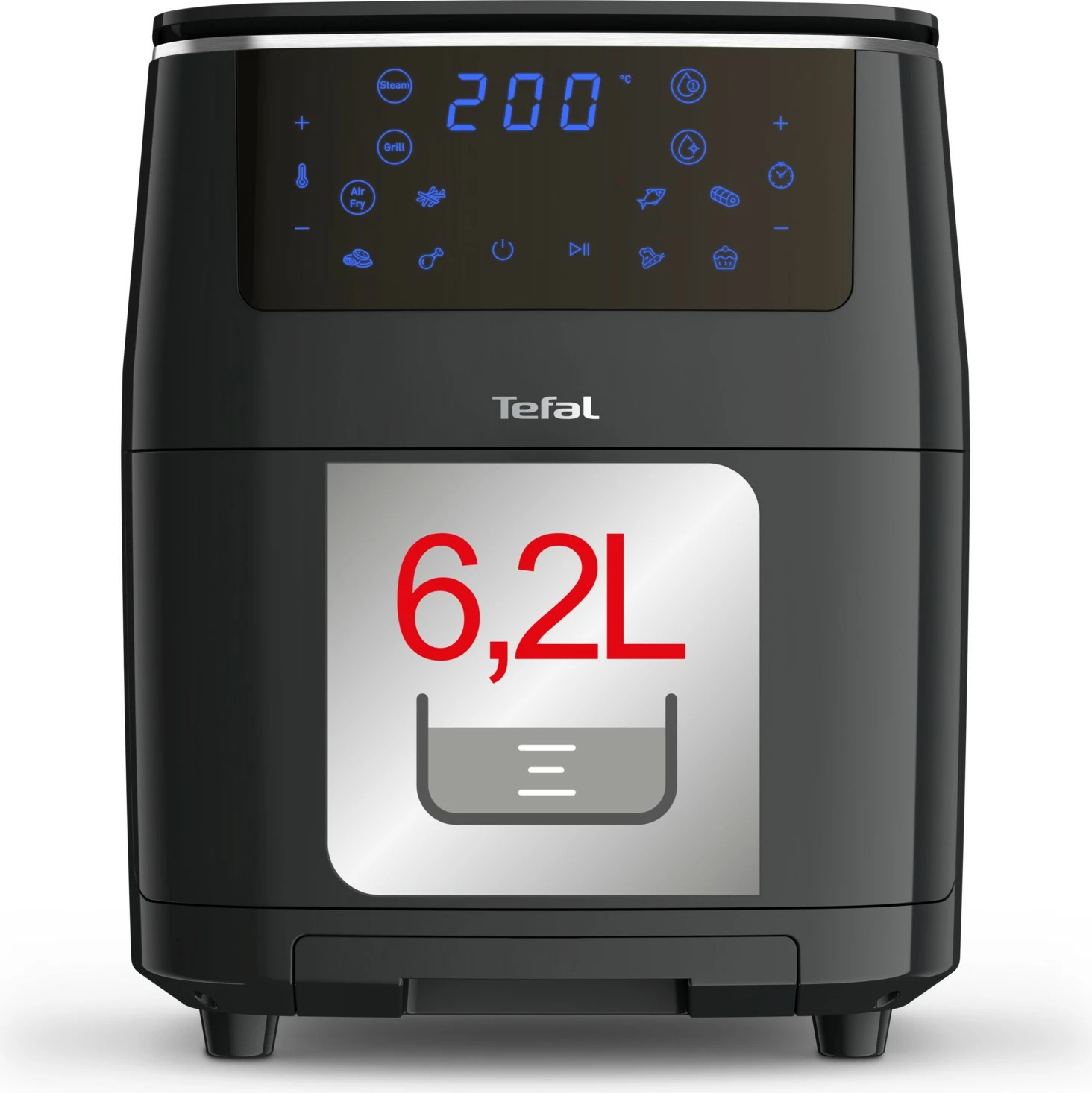 Fritezë ajri Tefal Easy Fry Grill & Steam FW2018, 1.6 kg, e zezë